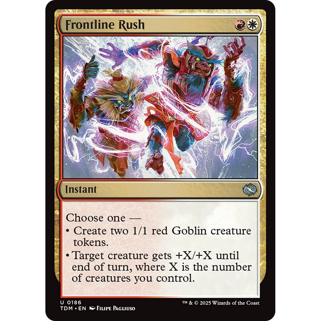 Frontline Rush (TDM-186) - Tarkir: Dragonstorm Foil