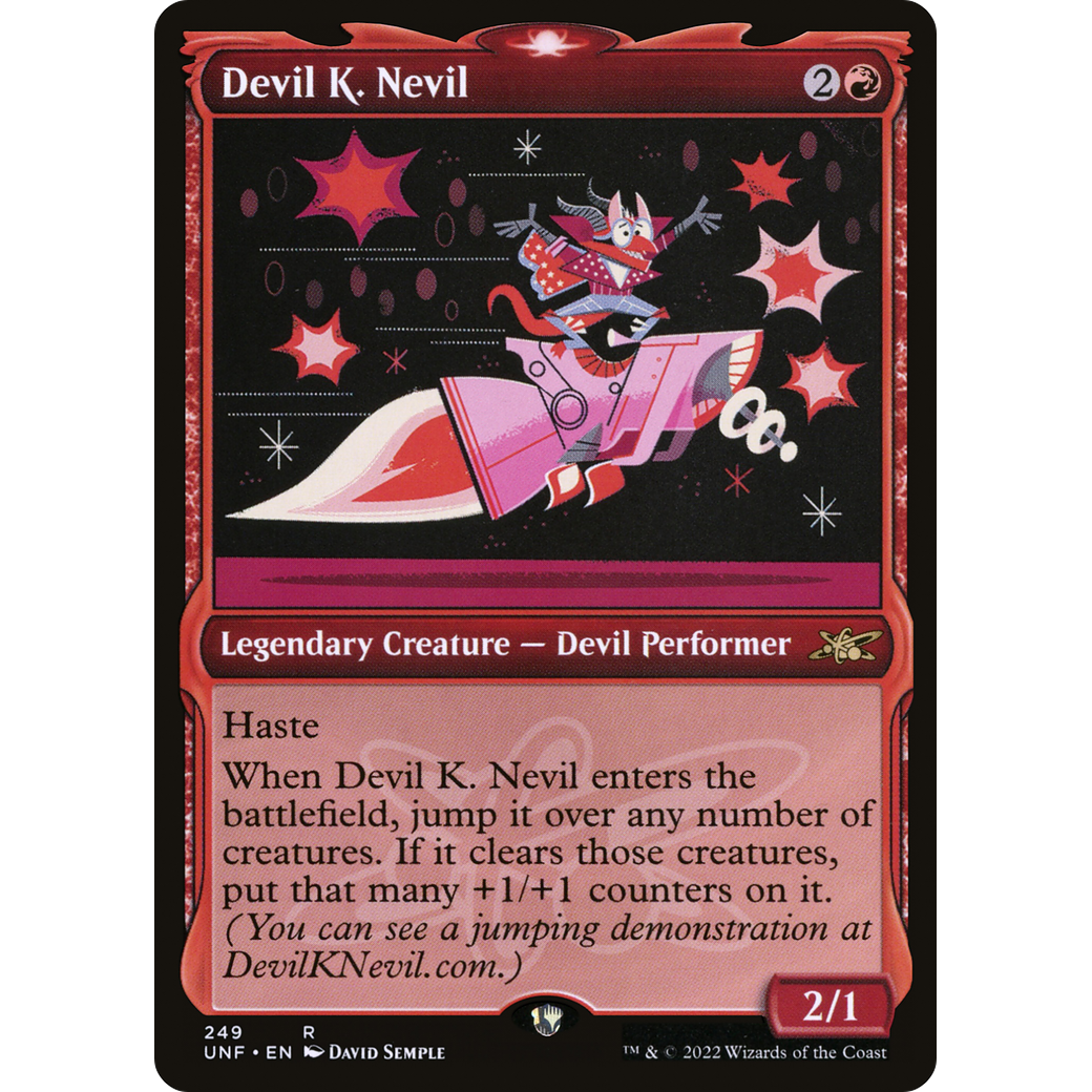 Devil K. Nevil (Showcase) (UNF-249) - Unfinity: (Showcase) Foil