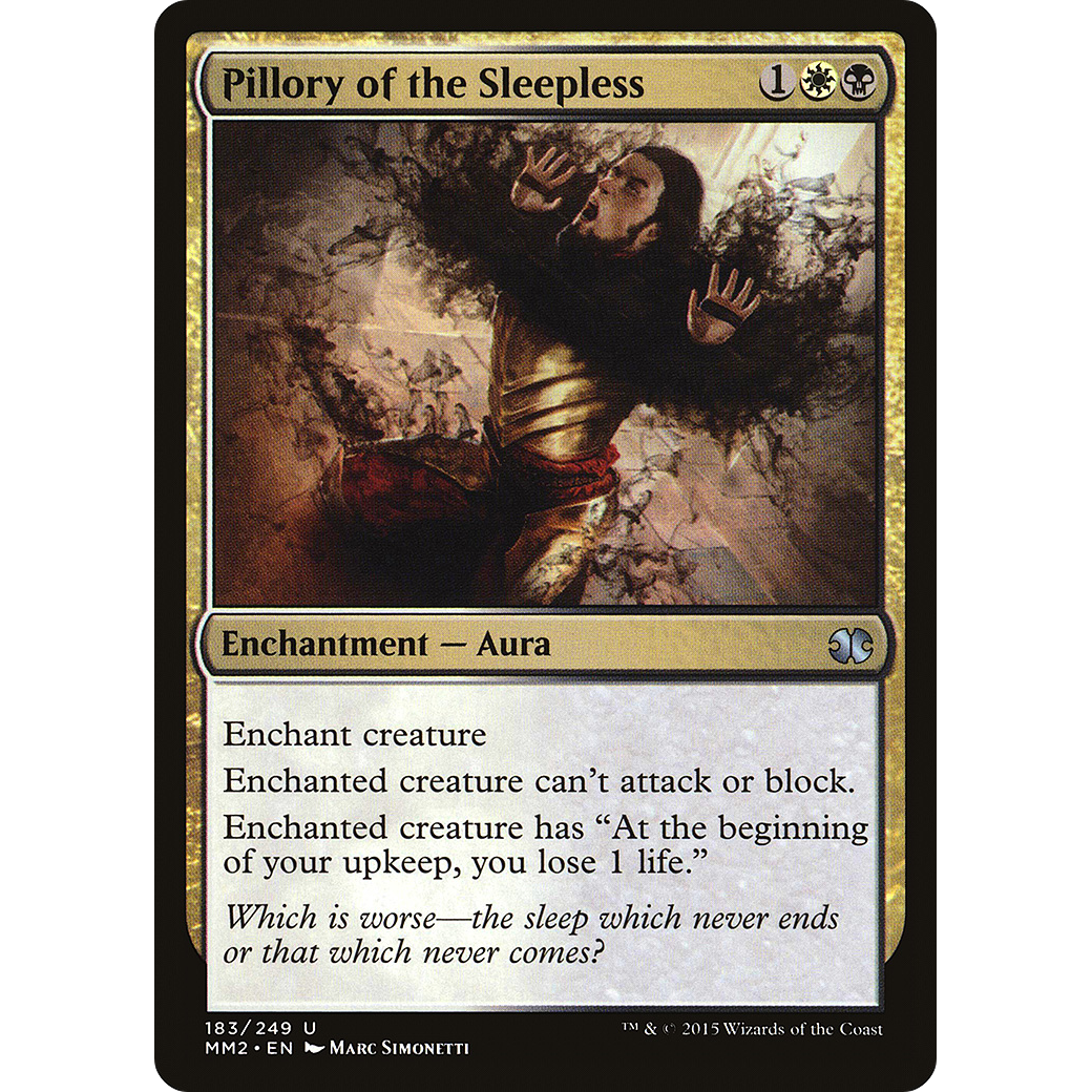 Pillory of the Sleepless (MM2-183) - Modern Masters 2015 Foil