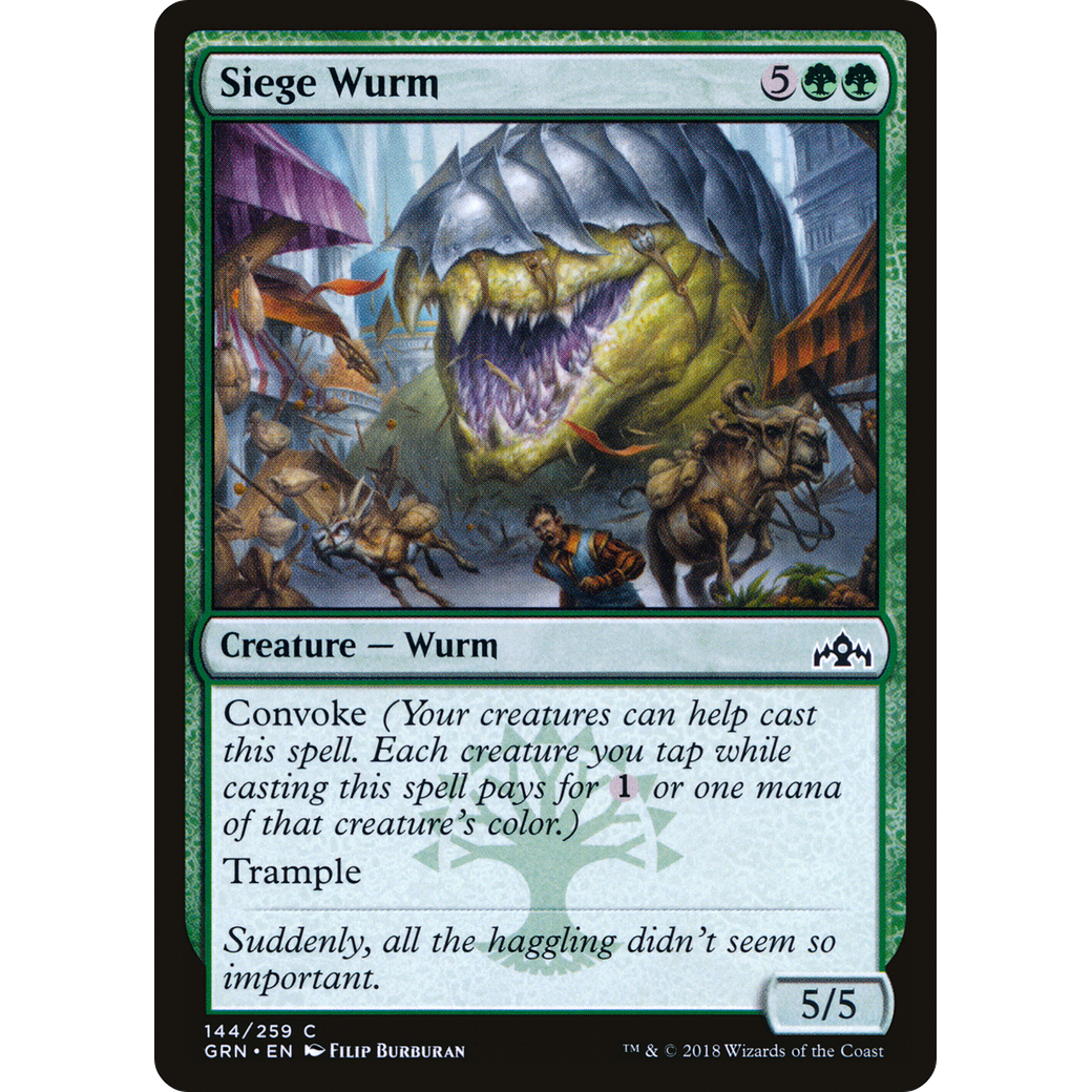 Siege Wurm (GRN-144) - Guilds of Ravnica Foil