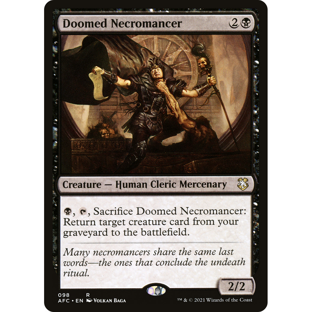 Doomed Necromancer (AFC-098) - Forgotten Realms Commander