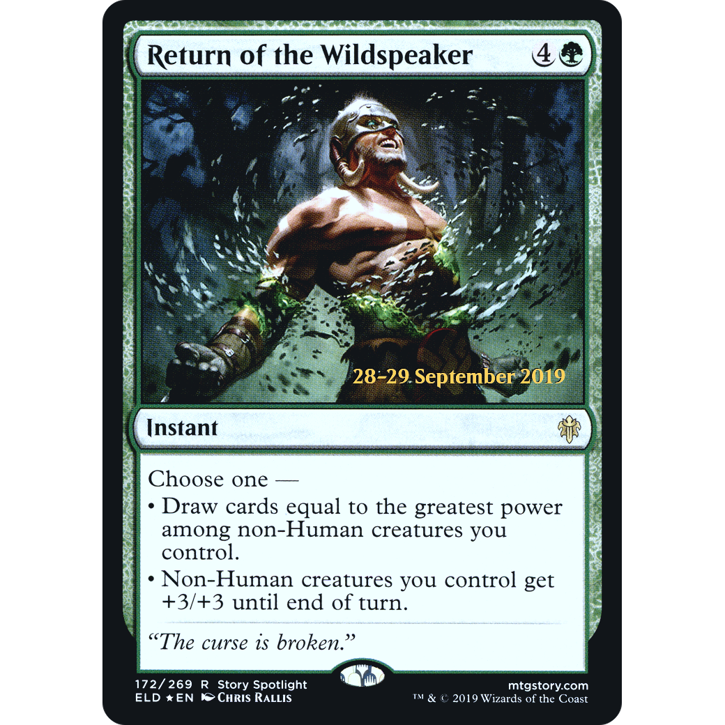 Return of the Wildspeaker (PRE-172) - Throne of Eldraine Promos Foil