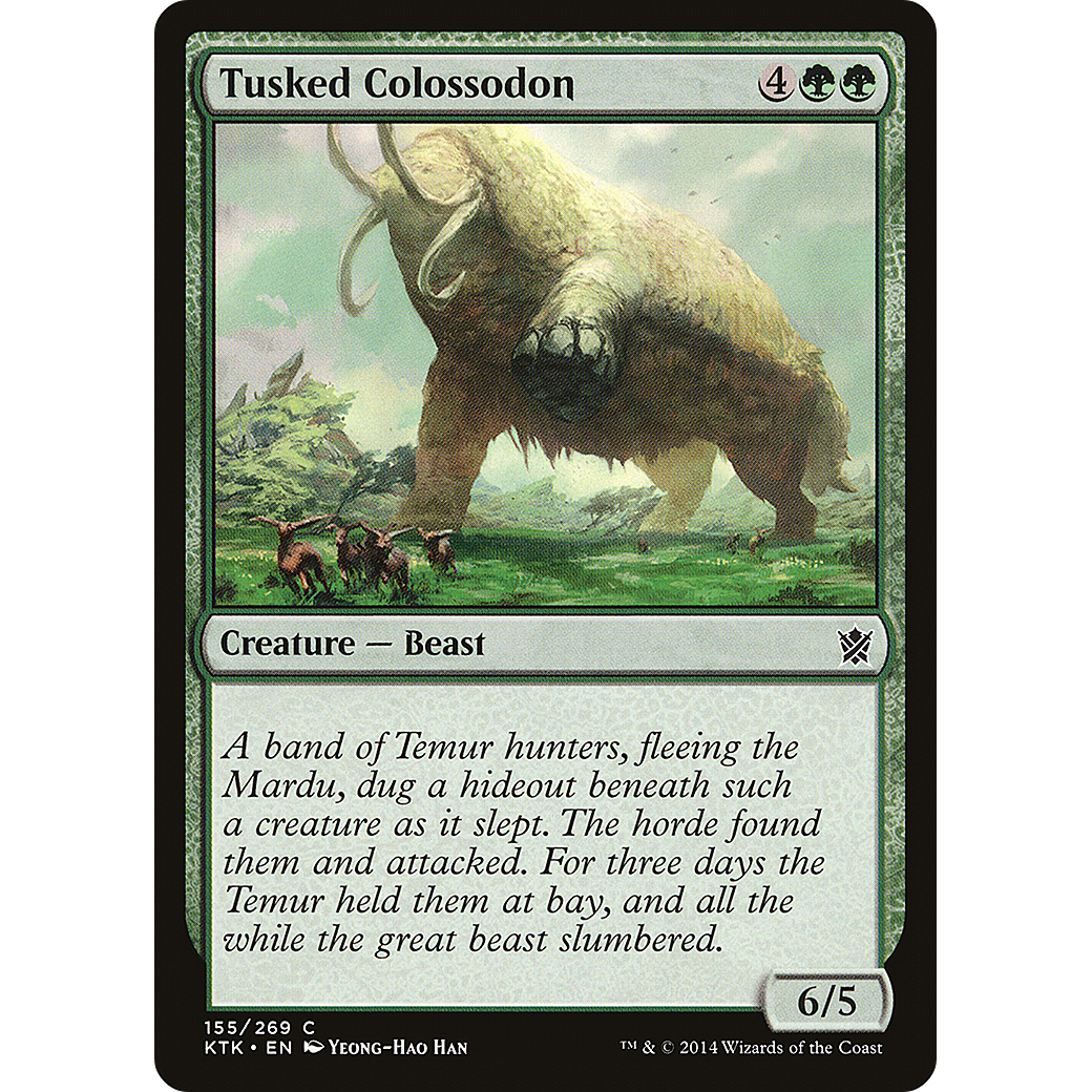 Tusked Colossodon (KTK-155) - Khans of Tarkir Foil