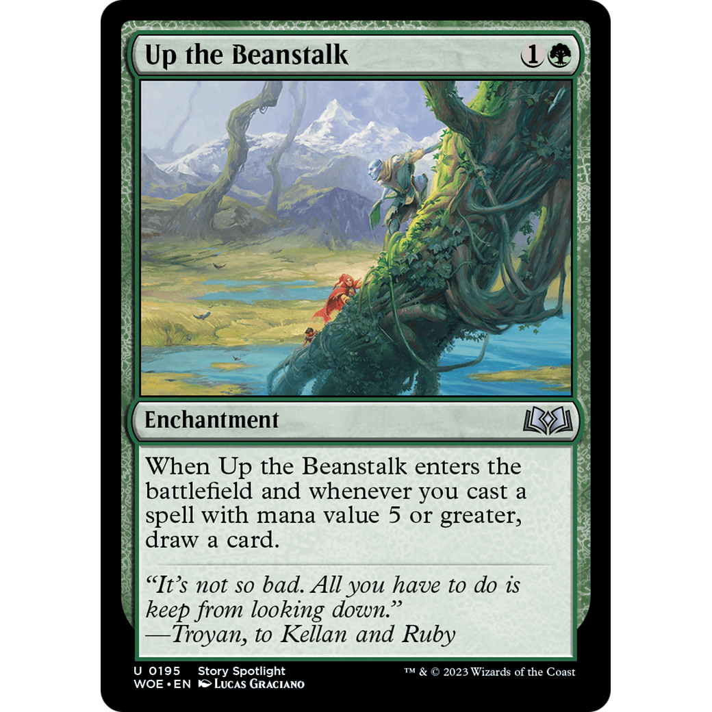 Up the Beanstalk (WOE-195) - Wilds of Eldraine Foil