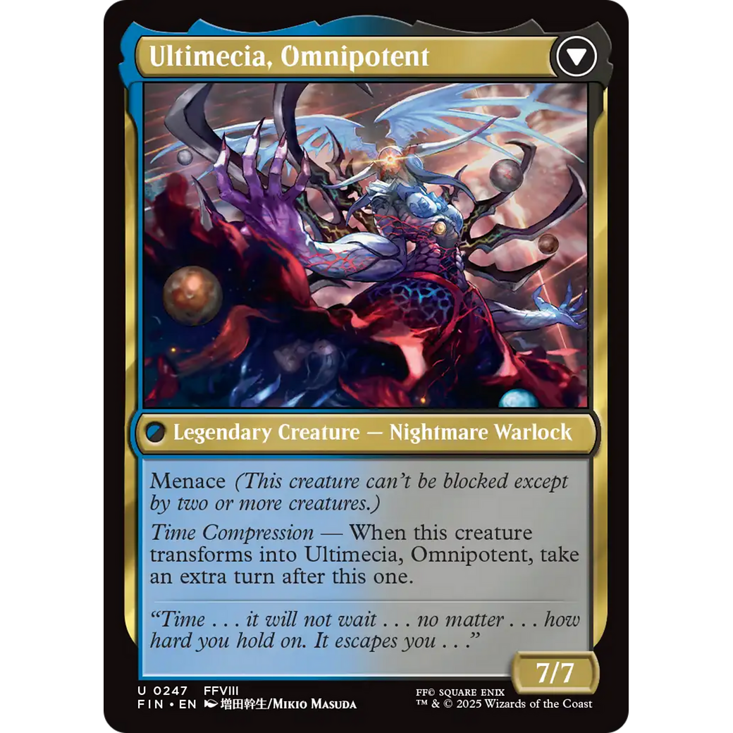Ultimecia, Time Sorceress // Ultimecia, Omnipotent (FIN-247) - FINAL FANTASY Foil