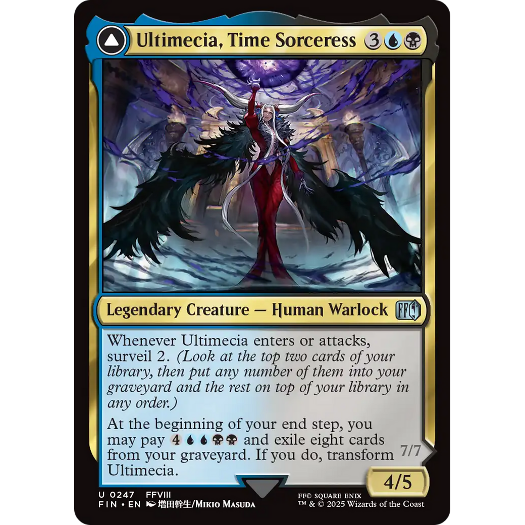 Ultimecia, Time Sorceress // Ultimecia, Omnipotent (FIN-247) - FINAL FANTASY Foil