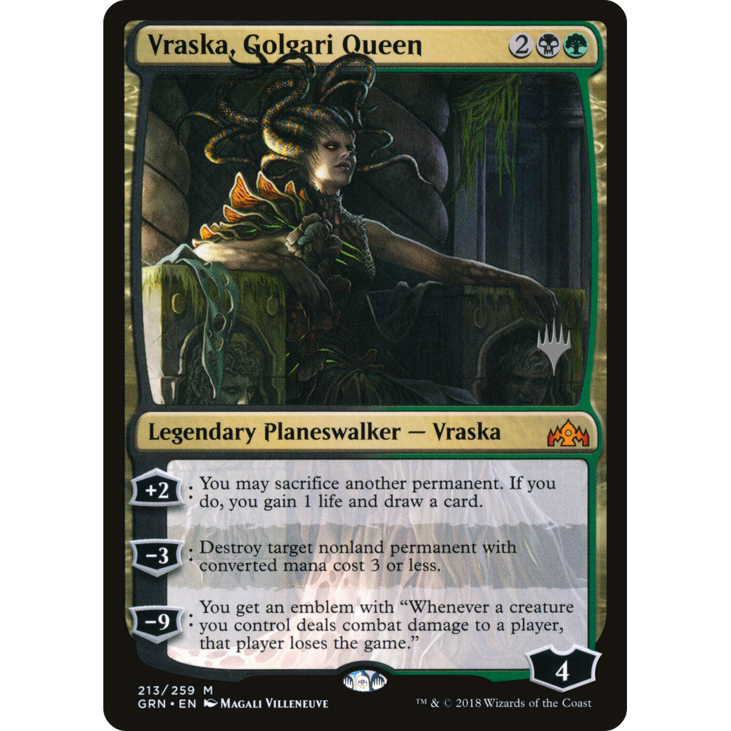 Vraska, Golgari Queen (PPTHB-213) - Guilds of Ravnica Promos