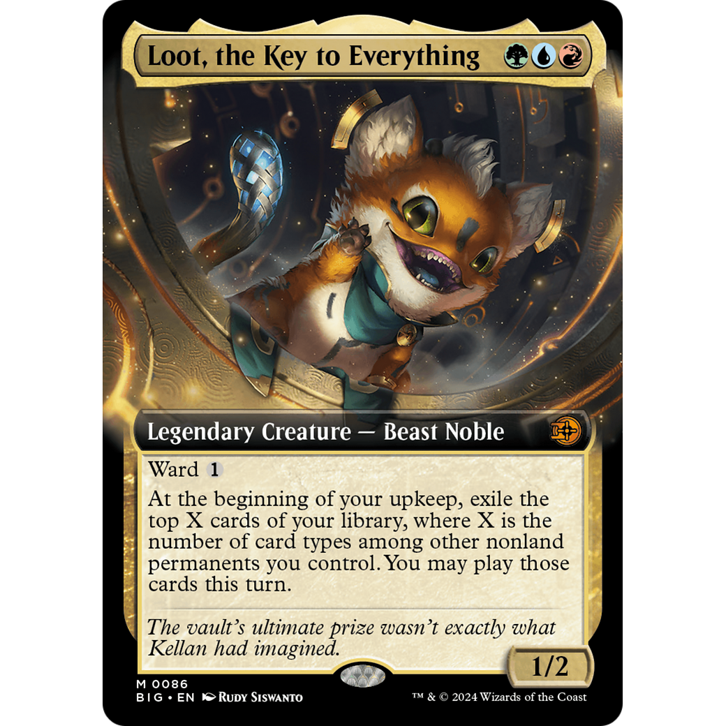 Loot, the Key to Everything (Extended Art) (BIG-086) - The Big Score: (Extended Art) Foil