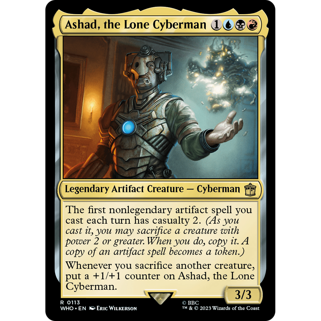 Ashad, the Lone Cyberman (WHO-113) - Doctor Who Foil