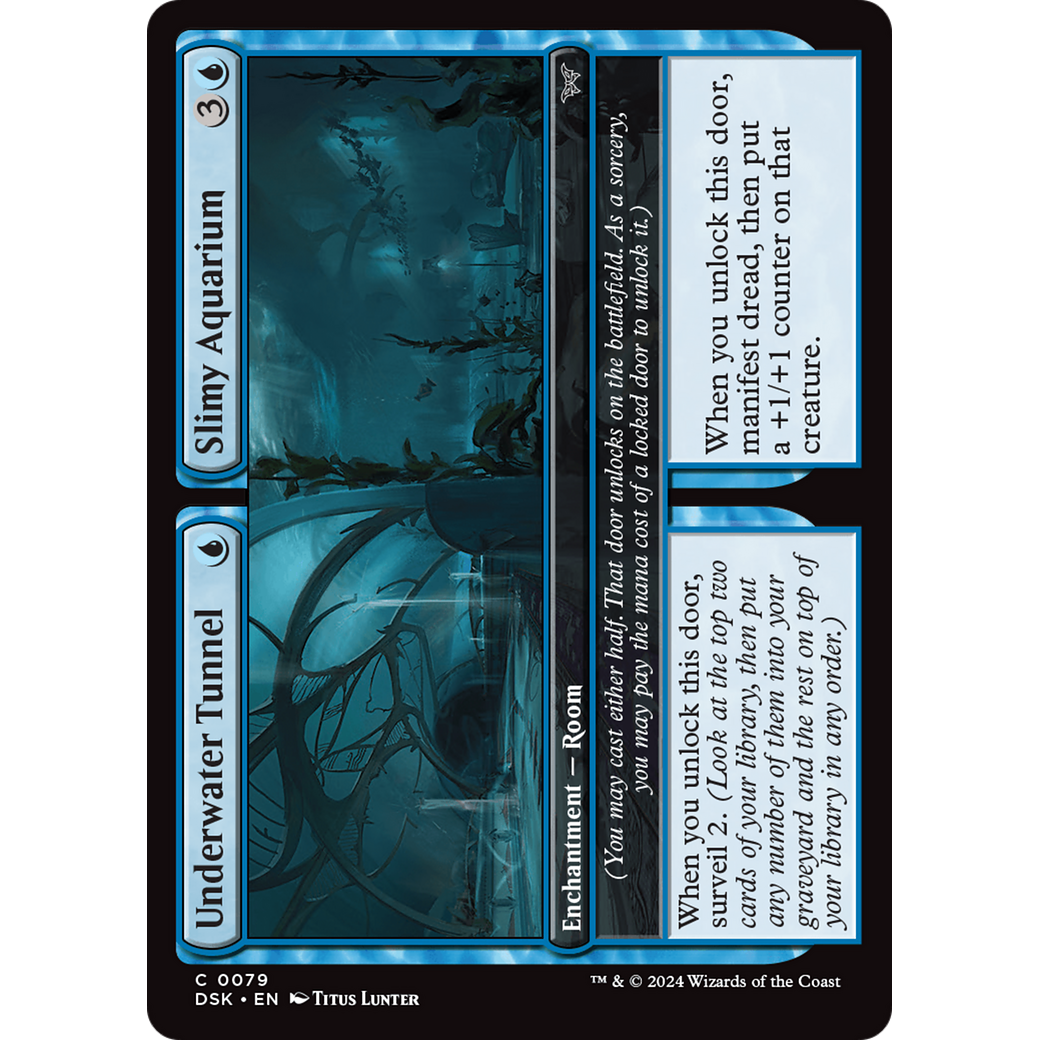 Underwater Tunnel // Slimy Aquarium (DSK-079) - Duskmourn: House of Horror