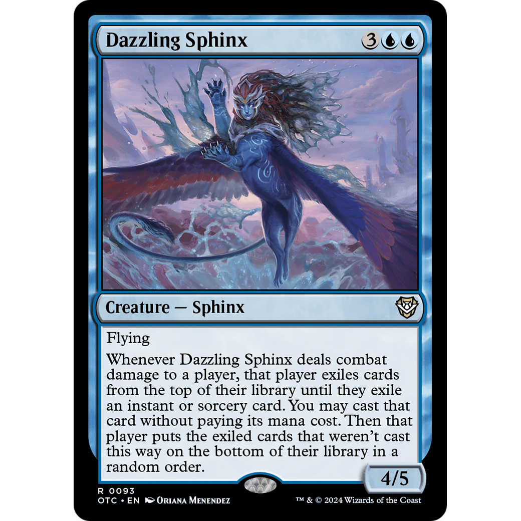Dazzling Sphinx (OTC-093) - Outlaws of Thunder Junction Commander