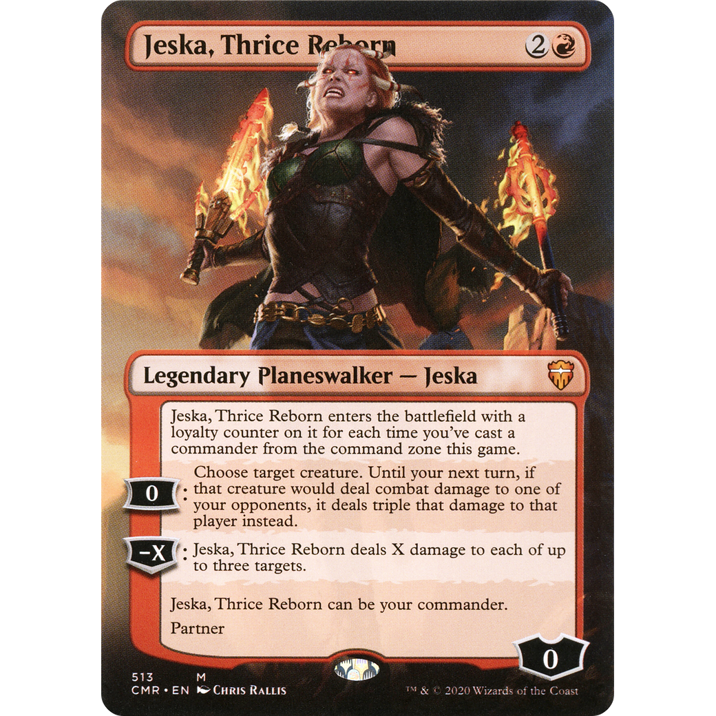Jeska, Thrice Reborn (Borderless) (CMR-513) - Commander Legends (Borderless) Foil
