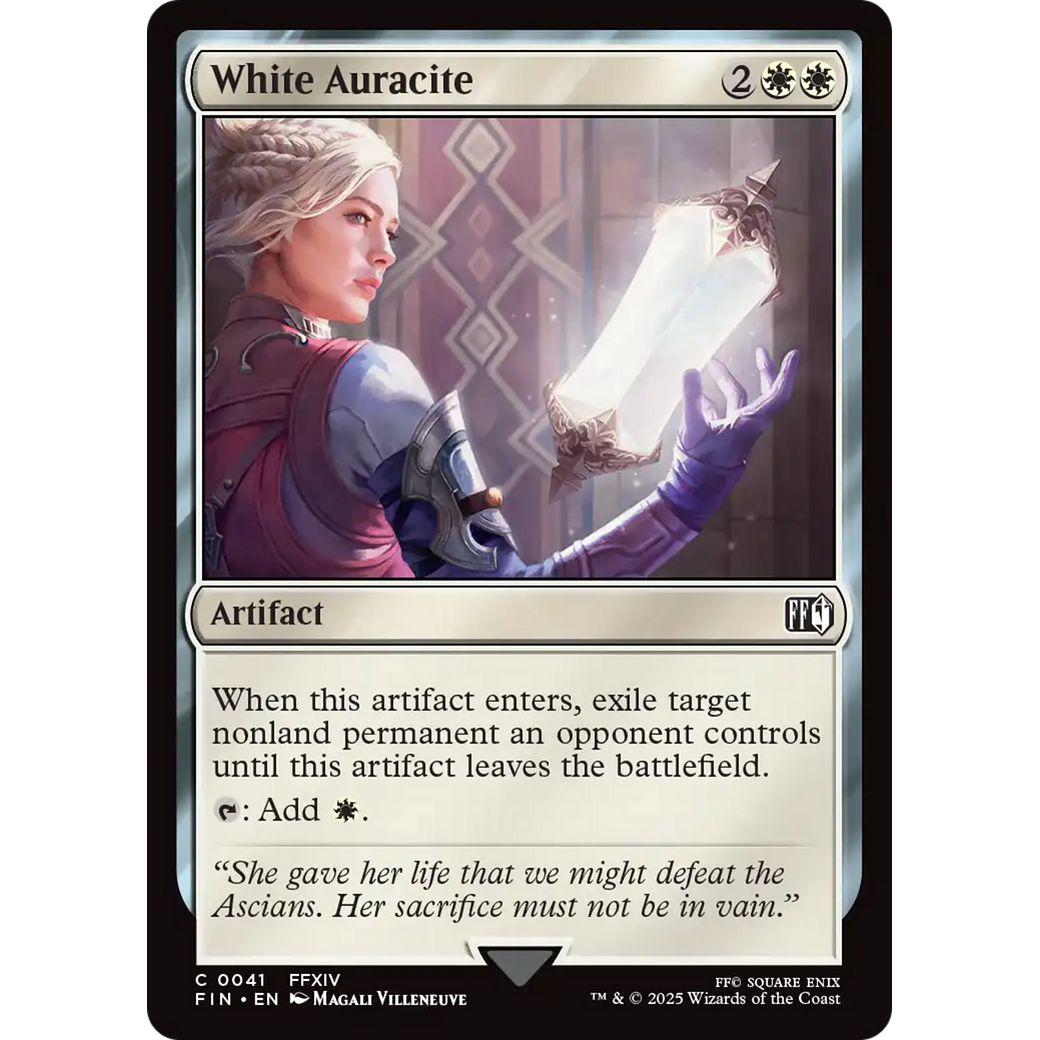 White Auracite (FIN-041) - FINAL FANTASY Foil