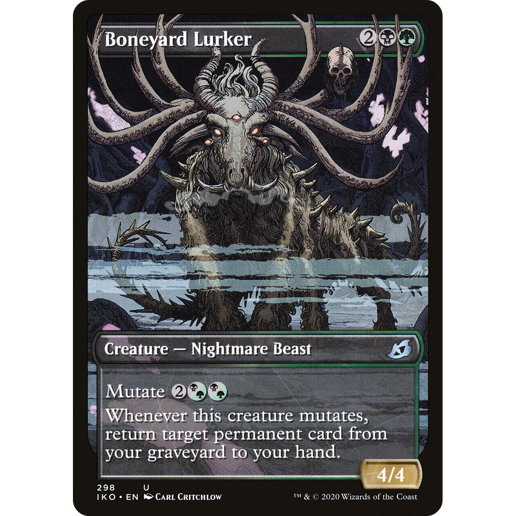 Boneyard Lurker (Showcase) (IKO-298) - Ikoria: Lair of Behemoths: (Showcase) Foil
