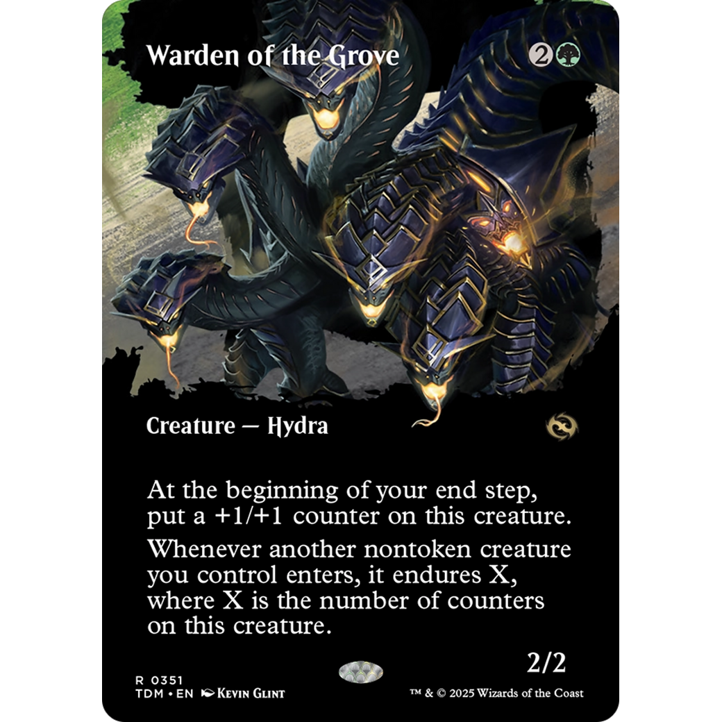 Warden of the Grove (TDM-351) - Tarkir: Dragonstorm: (Showcase) (Borderless)