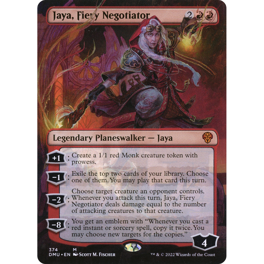 Jaya, Fiery Negotiator (Borderless) (DMU-374) - Dominaria United (Borderless)