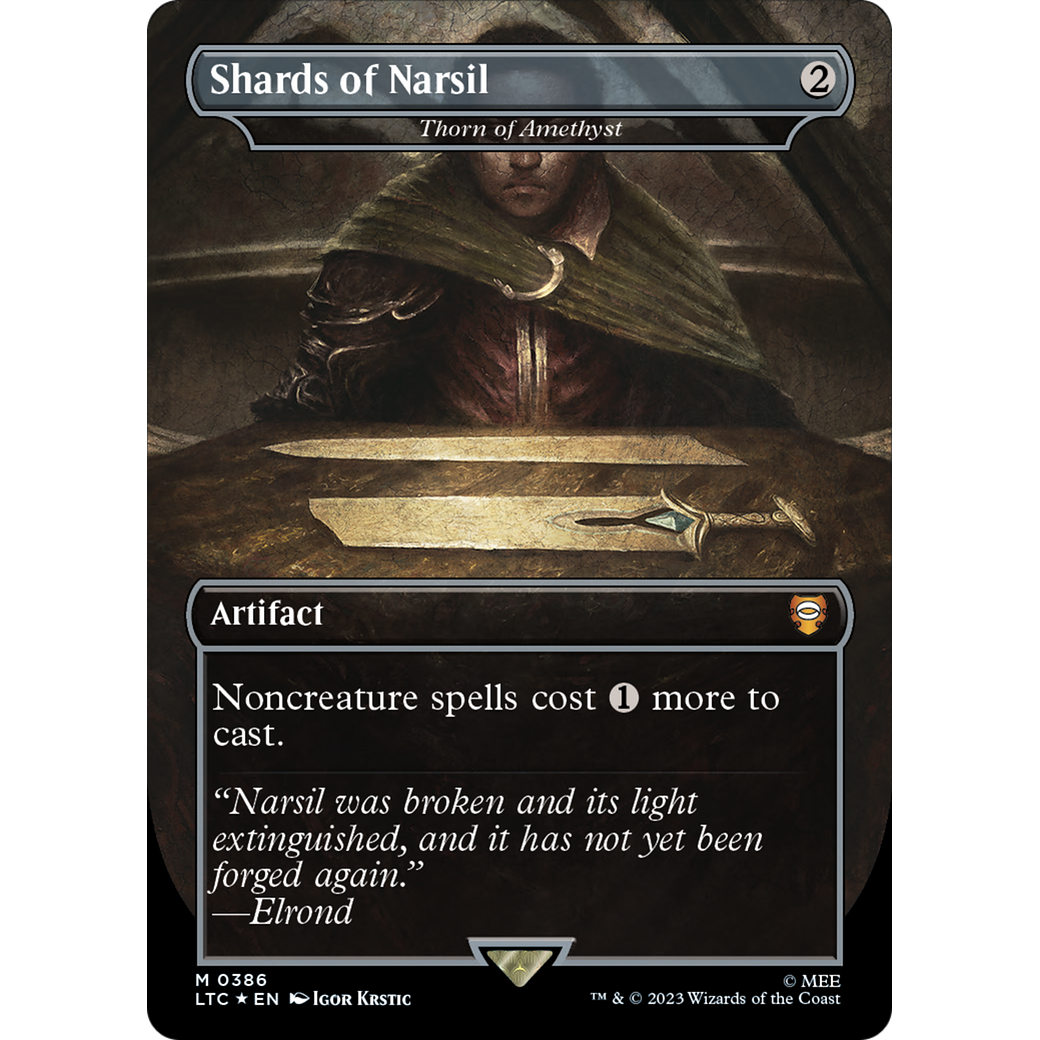 Thorn of Amethyst (LTC-386) - Tales of Middle-earth Commander / Shards of Narsil (Borderless) Foil