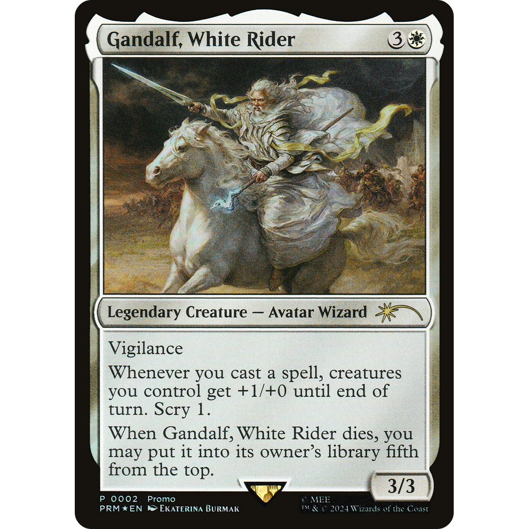 Gandalf, White Rider (UMP-002) - Tales of Middle-earth Deluxe Commander Kit Foil