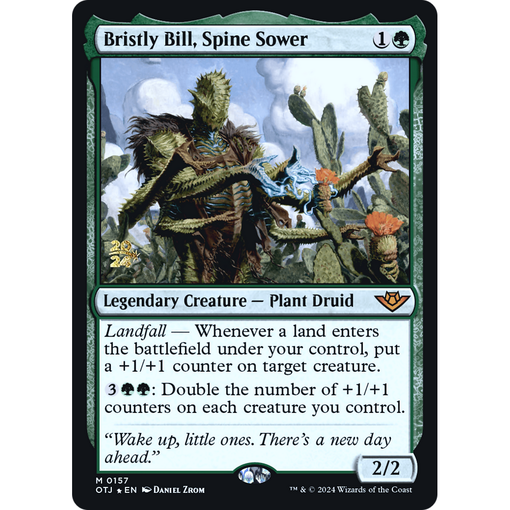 Bristly Bill, Spine Sower (PRE-157S) - Outlaws of Thunder Junction Promos Foil