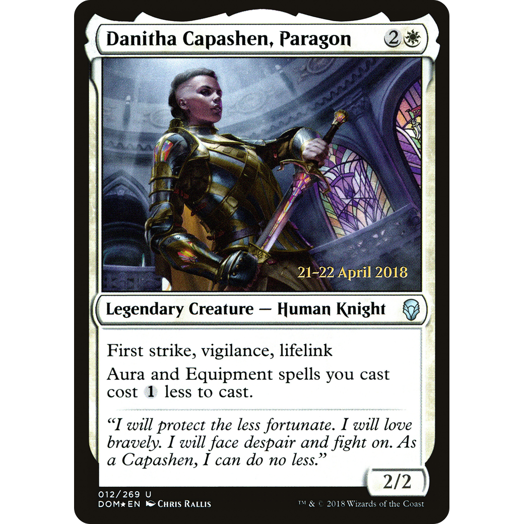 Danitha Capashen, Paragon (PRE-012) - Dominaria Promos Foil