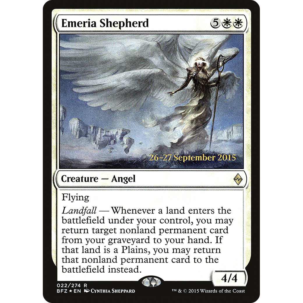 Emeria Shepherd (PRE-022) - Battle for Zendikar Promos Foil