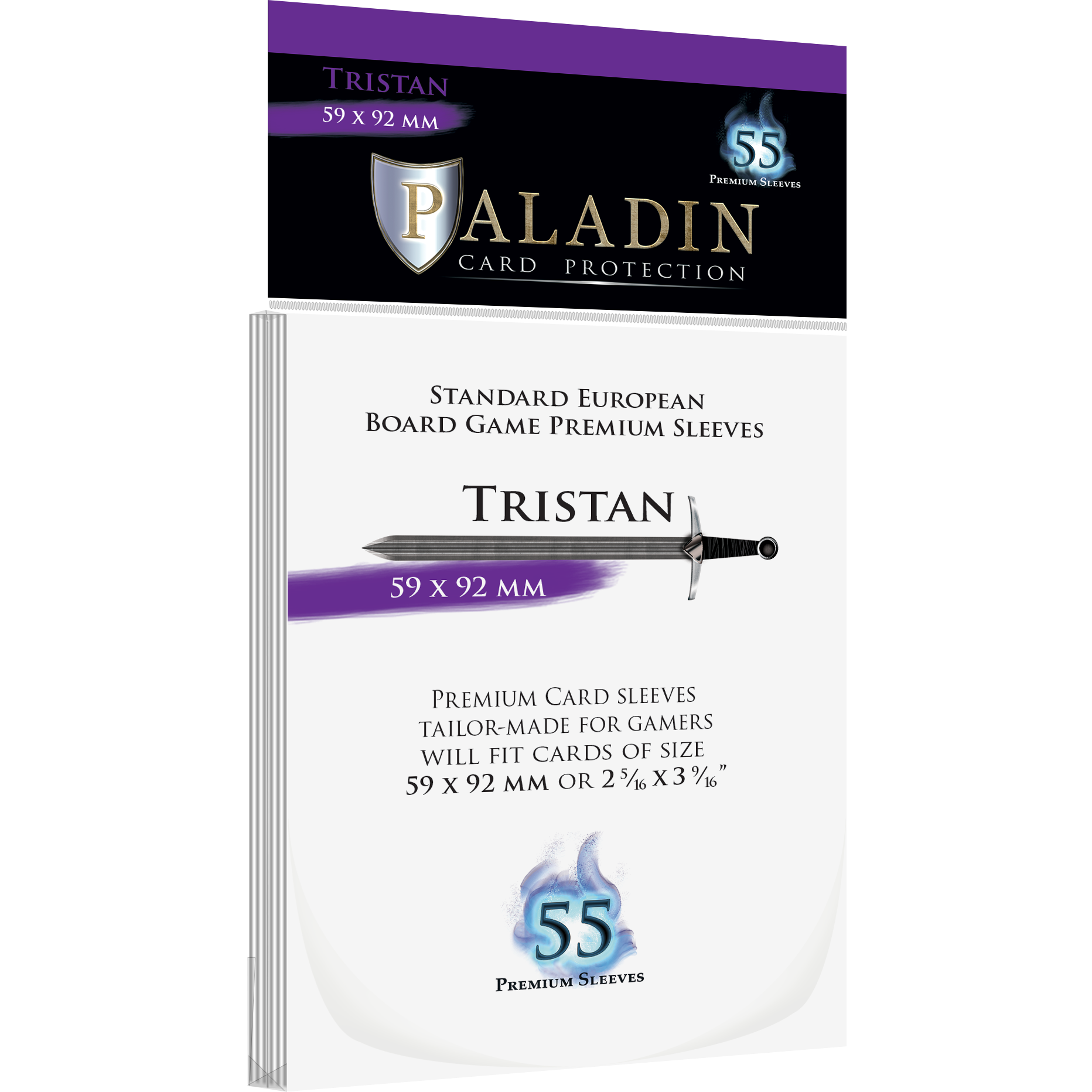 Paladin Card Protectors - Clear Gloss Regular Size: Baldur – 58x108mm