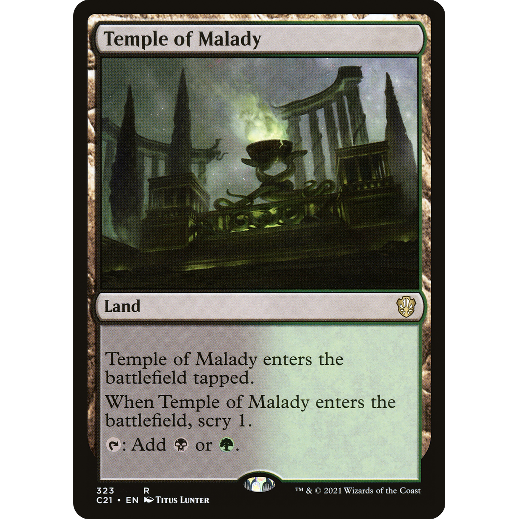 Temple of Malady (C21-323) - Commander 2021