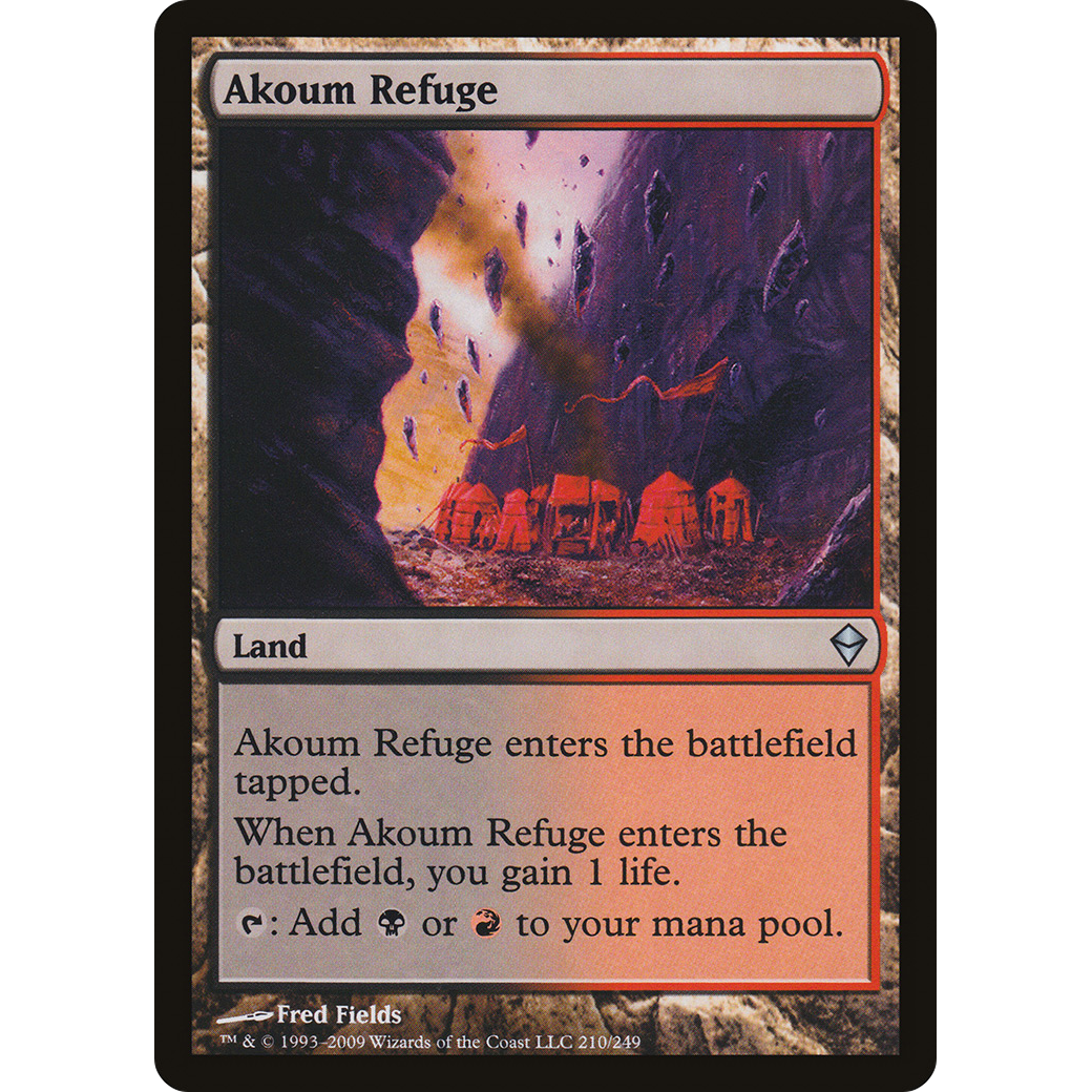 Akoum Refuge (ZEN-210) - Zendikar Foil