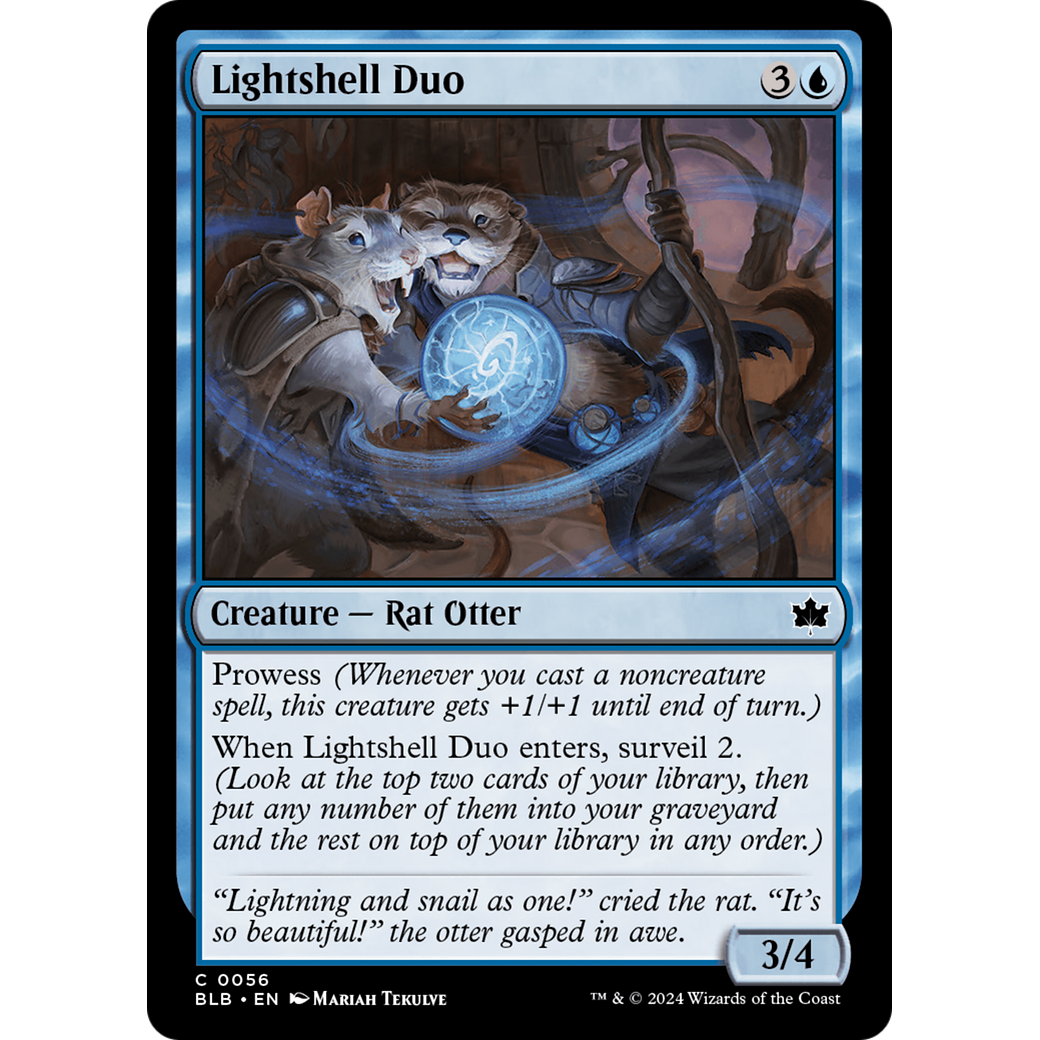 Lightshell Duo (BLB-056) - Bloomburrow Foil