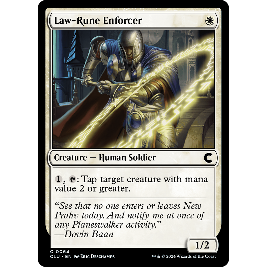 Law-Rune Enforcer (CLU-064) - Ravnica: Clue Edition