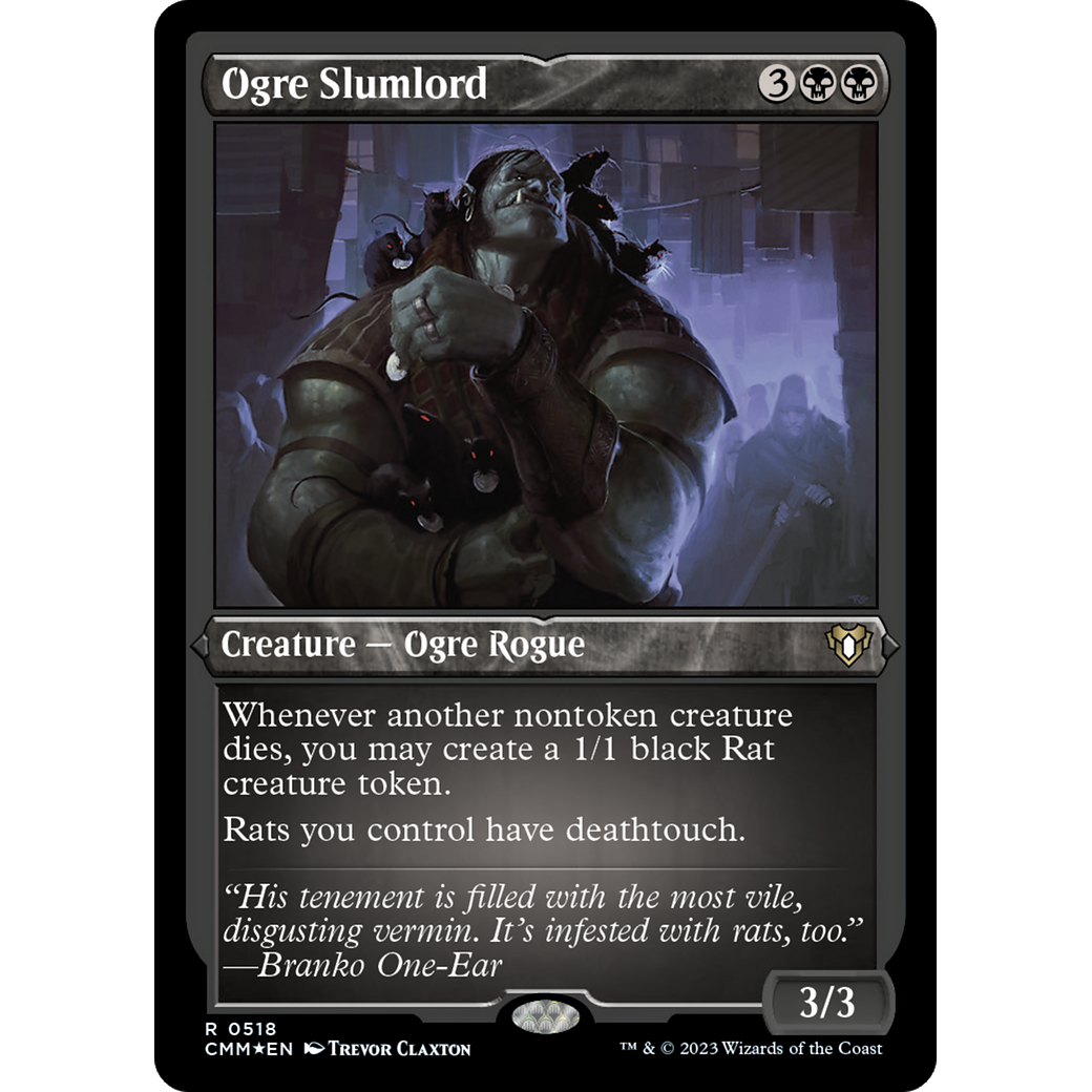 Ogre Slumlord (CMM-518) - Commander Masters Etched Foil