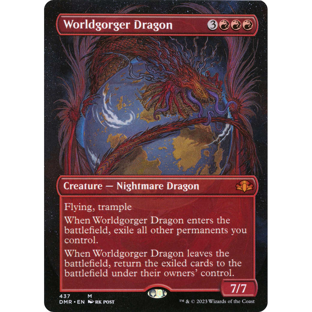 Worldgorger Dragon (Borderless) (DMR-437) - Dominaria Remastered (Borderless) Foil