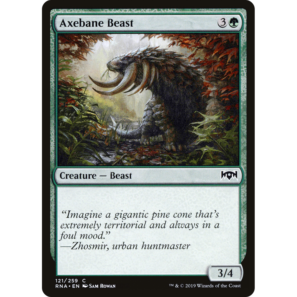 Axebane Beast (RNA-121) - Ravnica Allegiance Foil