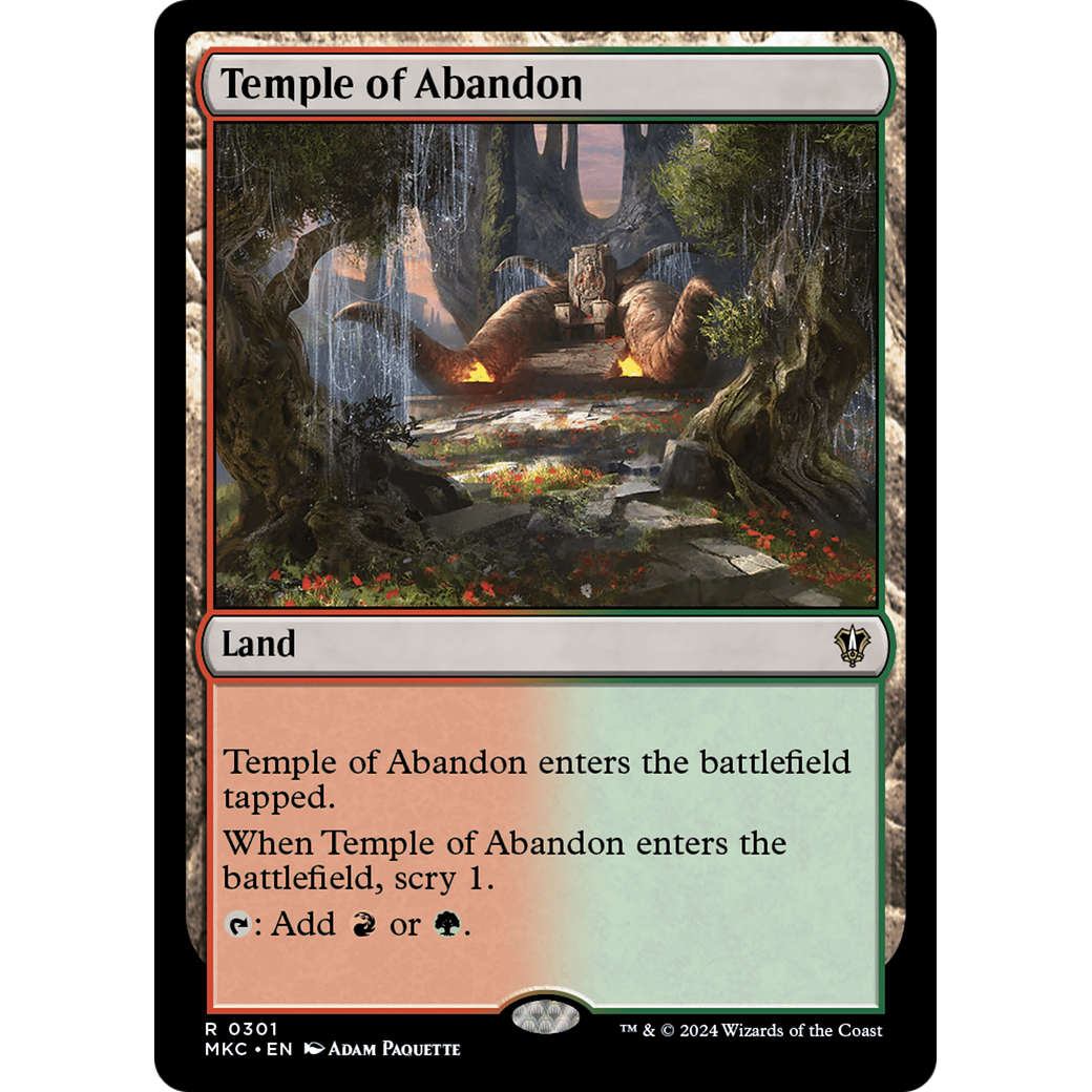 Temple of Abandon (MKC-301) - Murders at Karlov Manor Commander