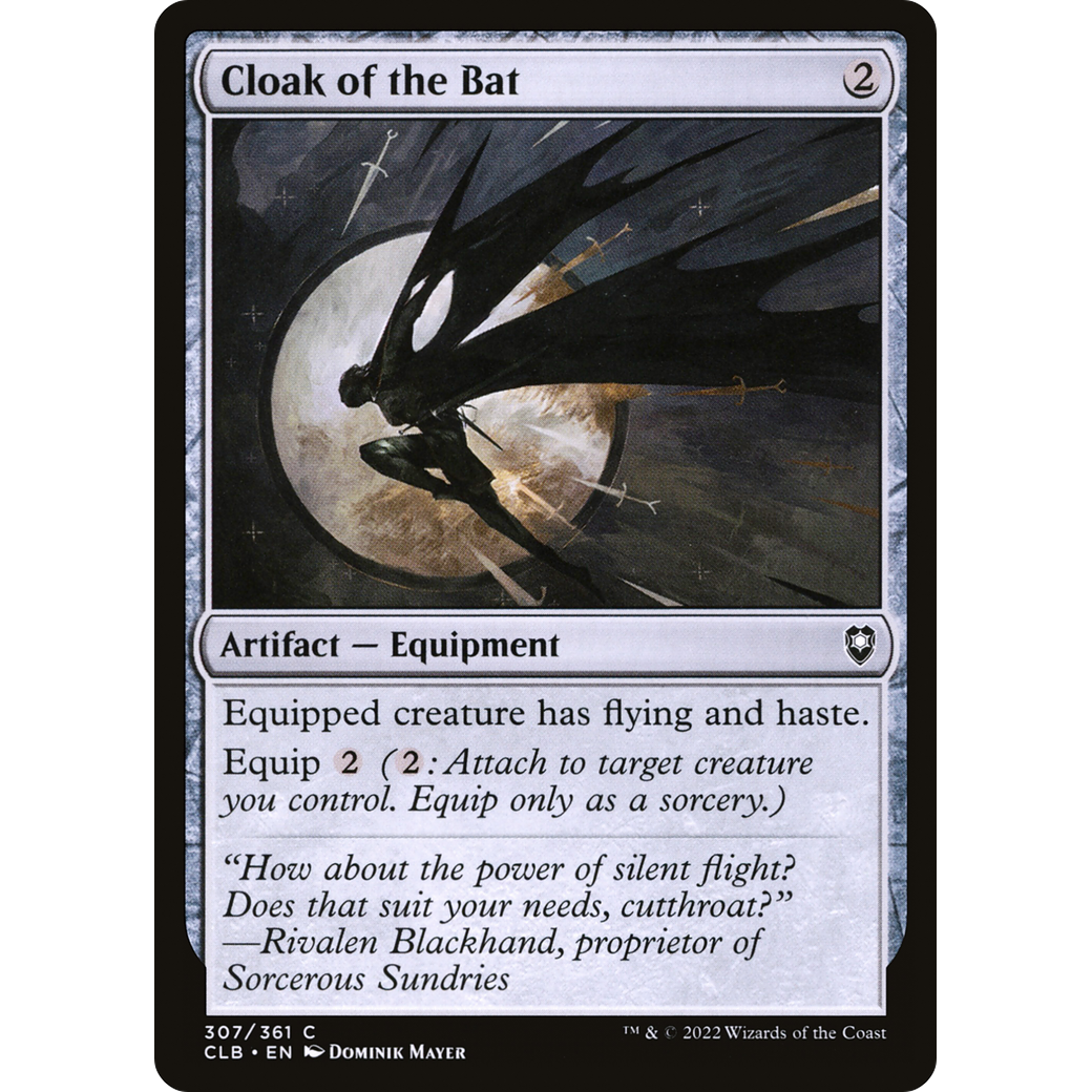 Cloak of the Bat (CLB-307) - Commander Legends: Battle for Baldur's Gate Foil