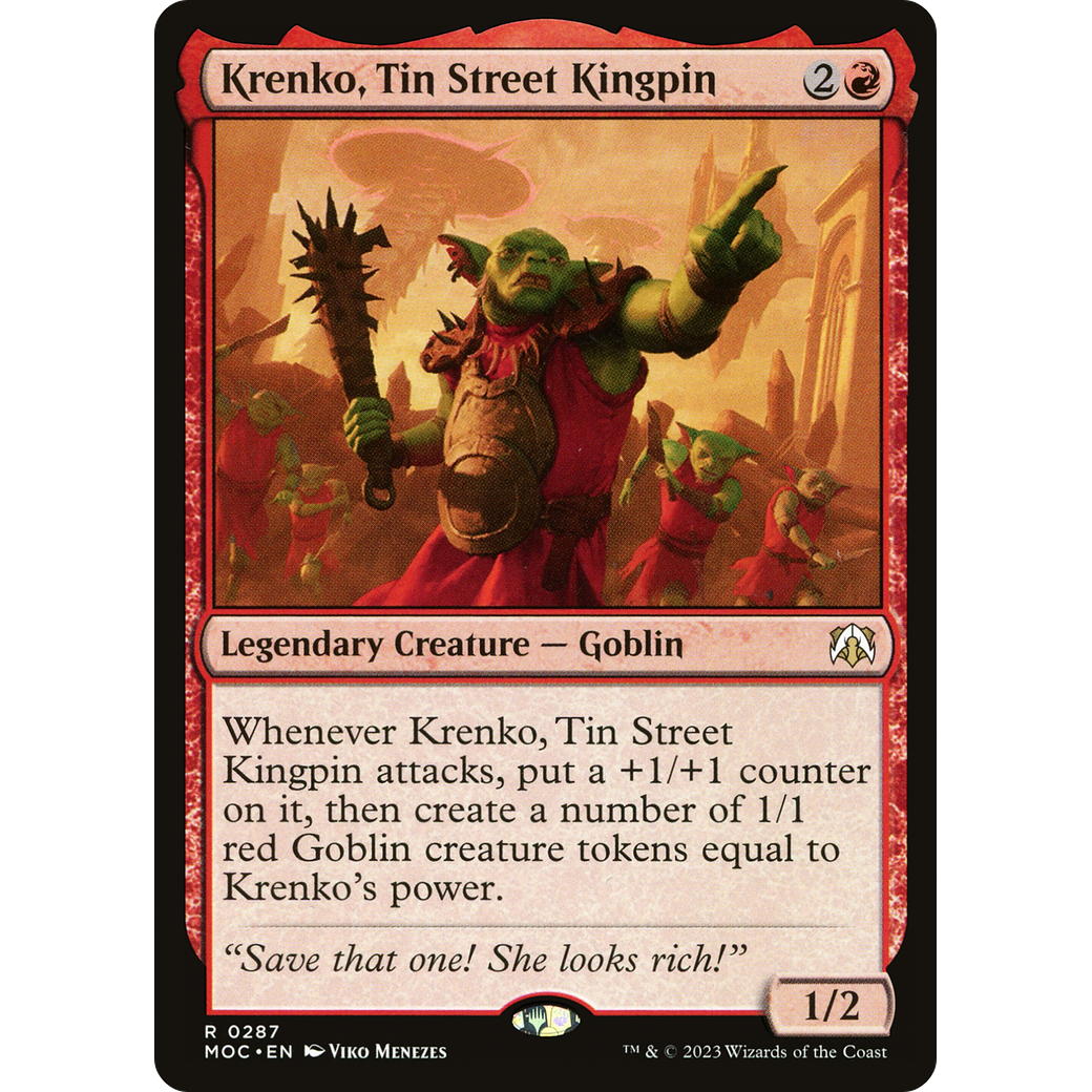 Krenko, Tin Street Kingpin (MOC-287) - March of the Machine Commander