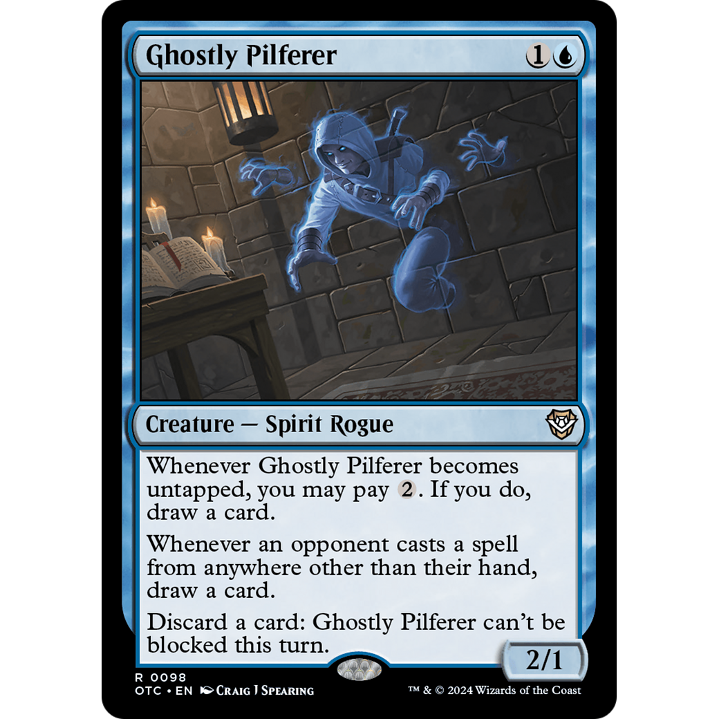 Ghostly Pilferer (OTC-098) - Outlaws of Thunder Junction Commander