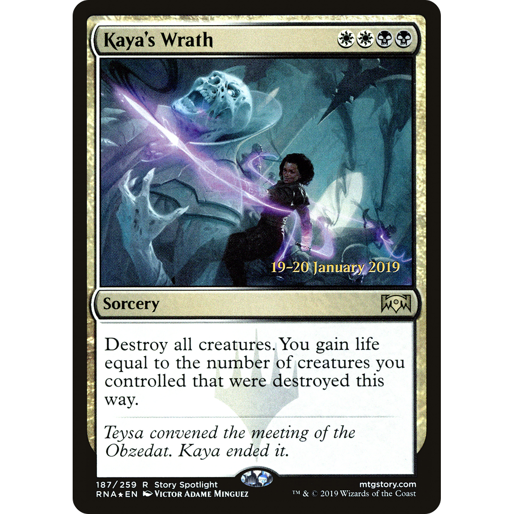 Kaya's Wrath (PRE-187) - Ravnica Allegiance Promos Foil