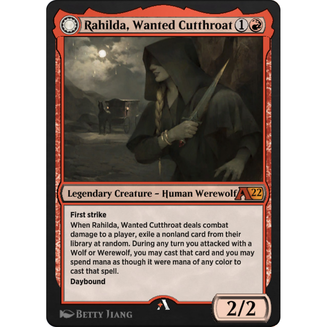 Rahilda, Wanted Cutthroat // Rahilda, Feral Outlaw (Y22-042) - Alchemy: Innistrad