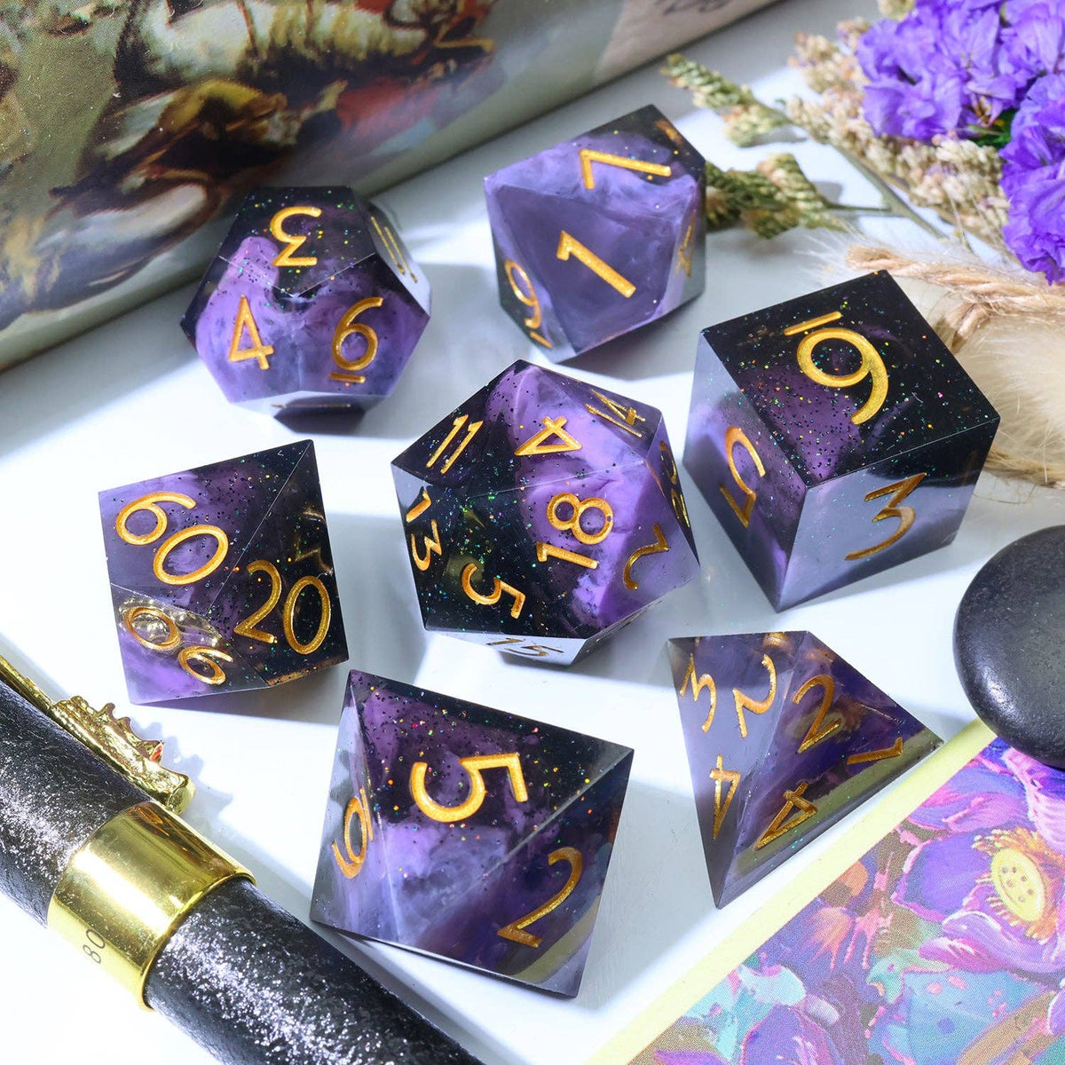 Planetesimal 7-Piece Polyhedral Dice Set