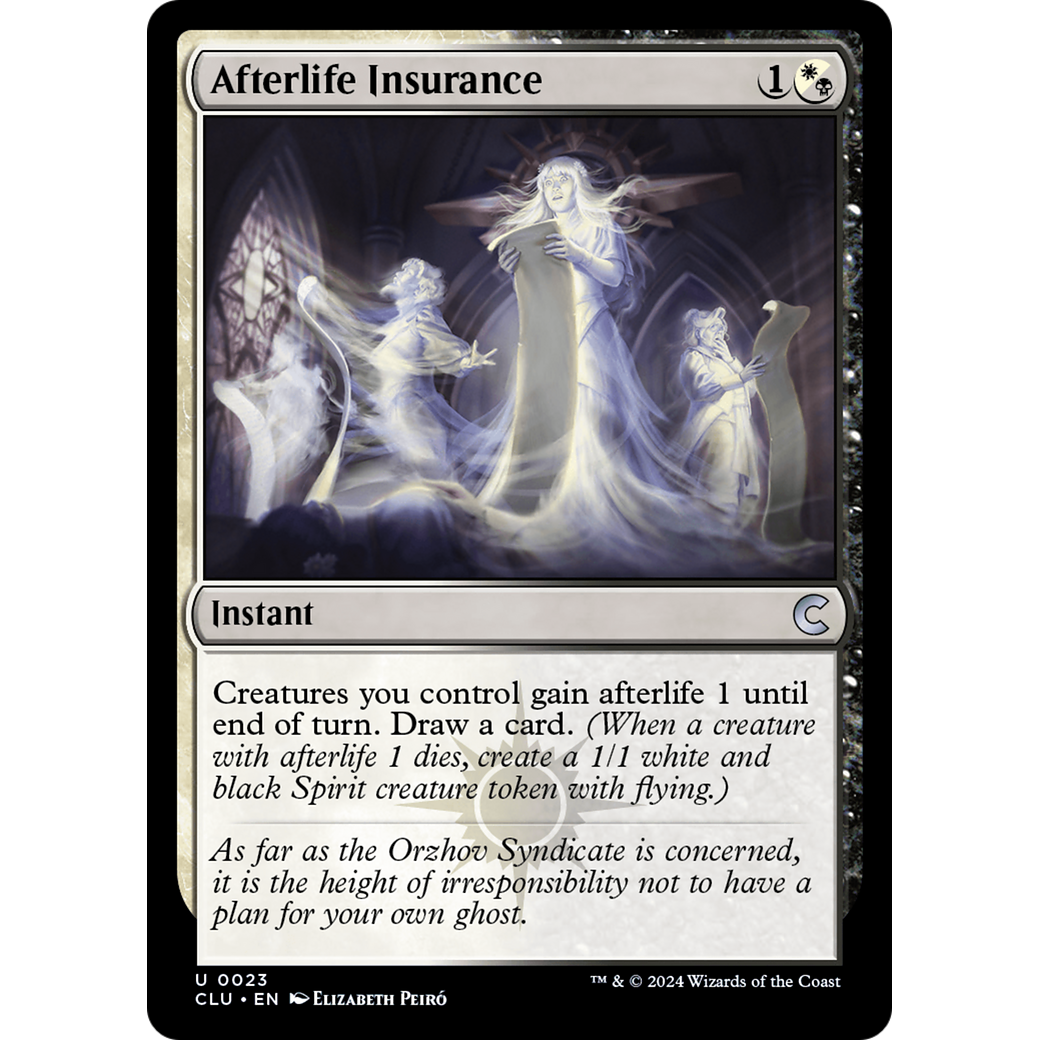 Afterlife Insurance (CLU-023) - Ravnica: Clue Edition