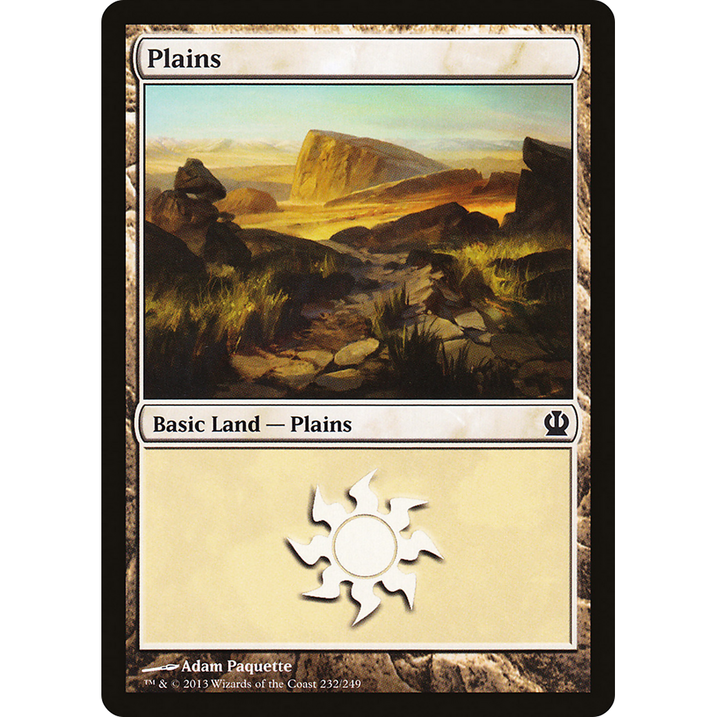 Plains (232) (THS-232) - Theros Foil