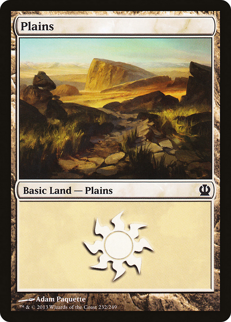 Plains (232) (THS-232) - Theros Foil