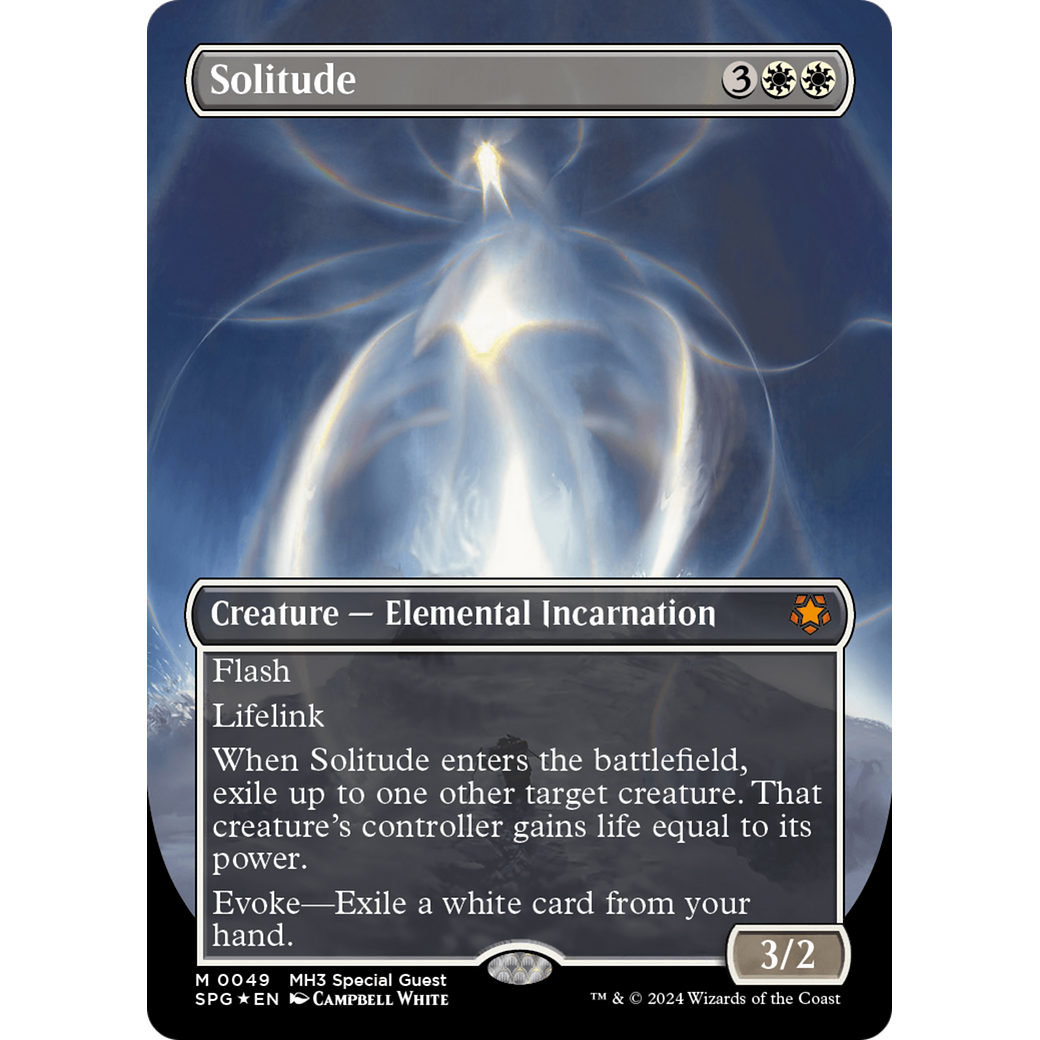 Solitude (Borderless) (Textured Foil) (SPG-049) - Special Guests (Borderless) Foil
