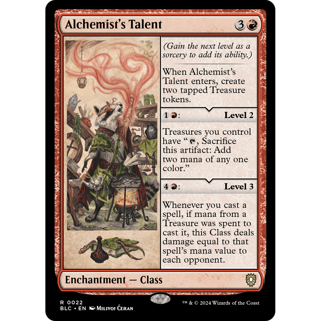 Alchemist's Talent (BLC-022) - Bloomburrow Commander