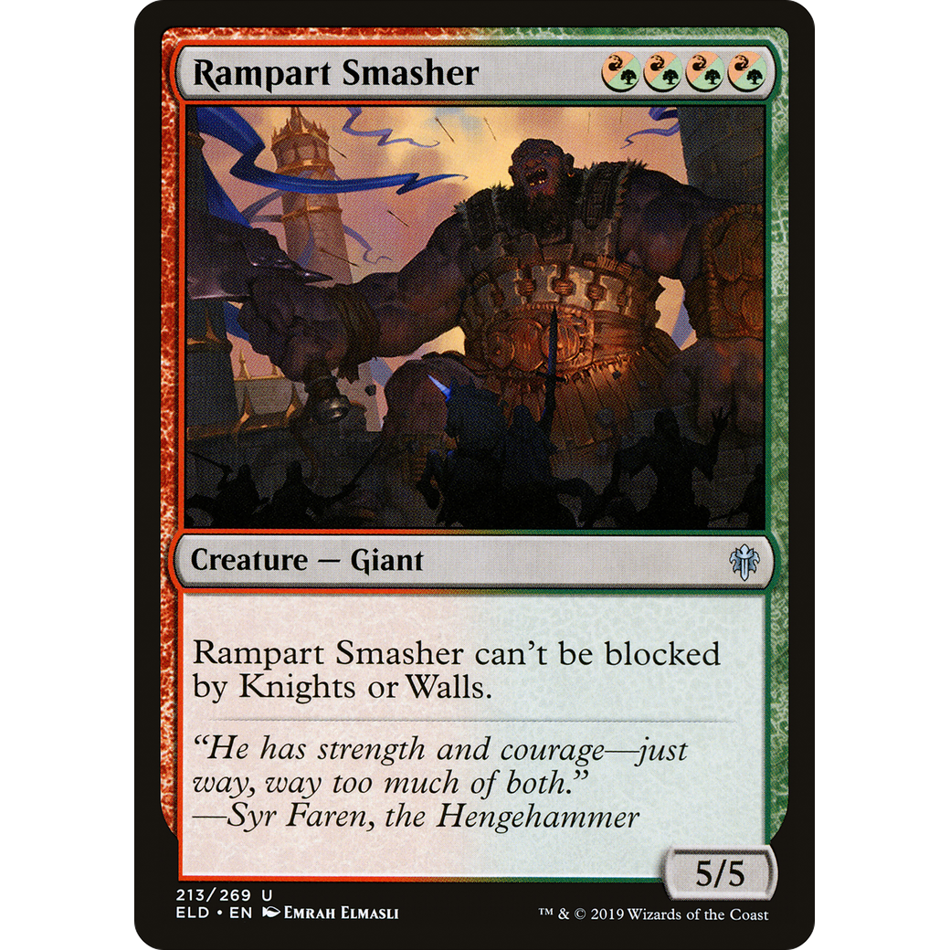 Rampart Smasher (ELD-213) - Throne of Eldraine Foil