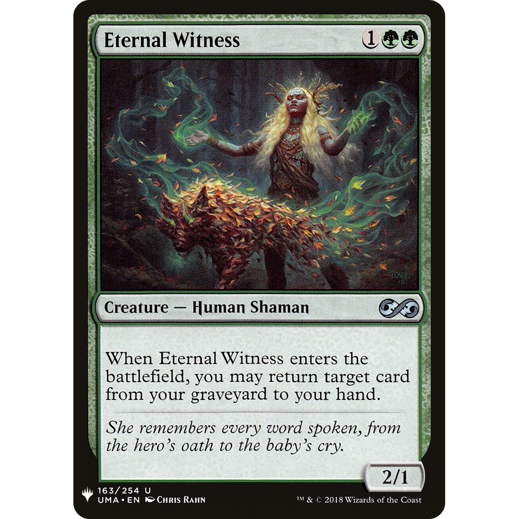 Eternal Witness (UMA) (LIST-163) - The List