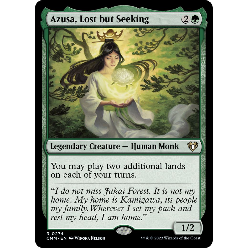 Azusa, Lost but Seeking (CMM-274) - Commander Masters Foil
