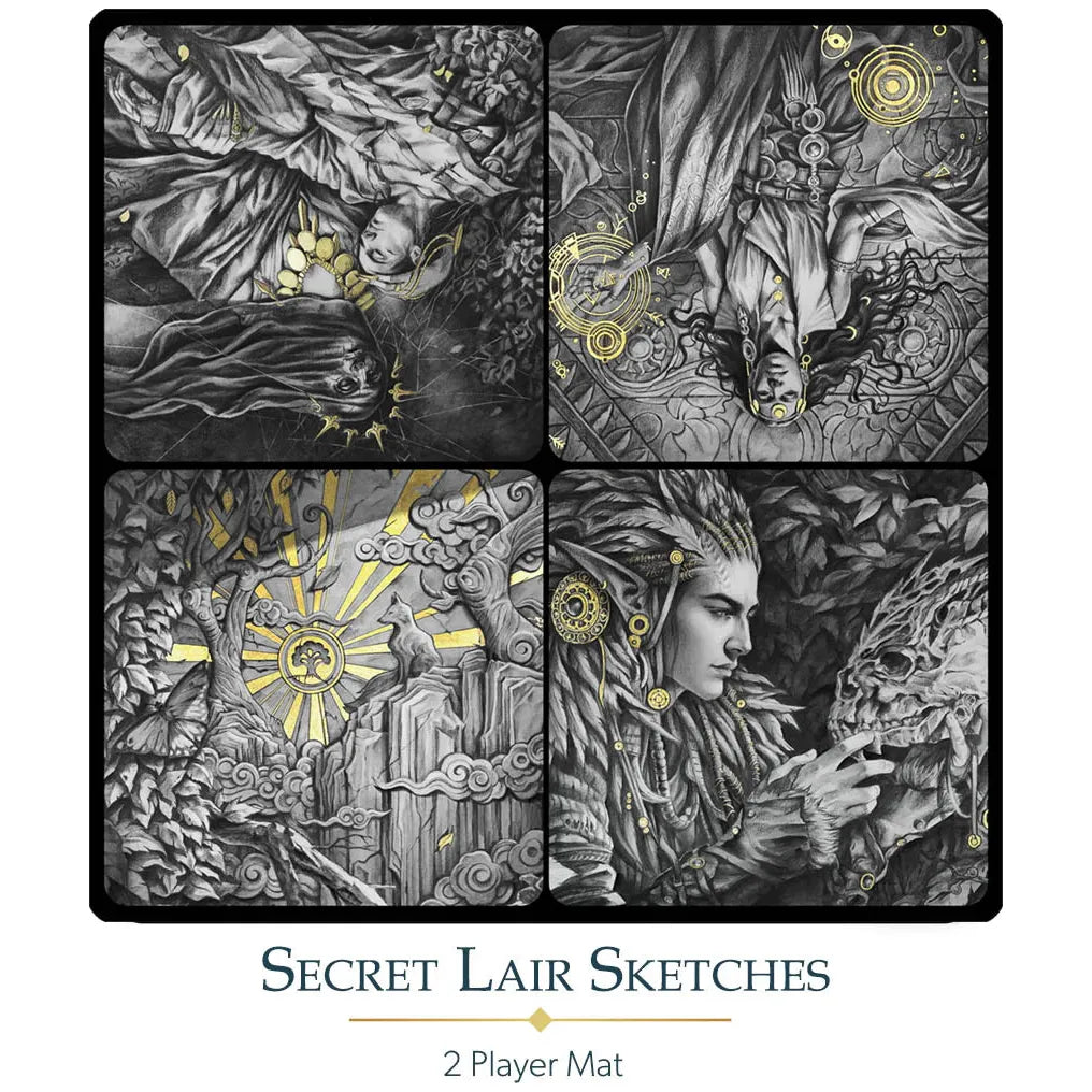 Magic the Gathering: Playmat: Magali Villeneuve: Secret Lair Sketch Two Player Playmat (Two Player Playmats)(Pre-Order)