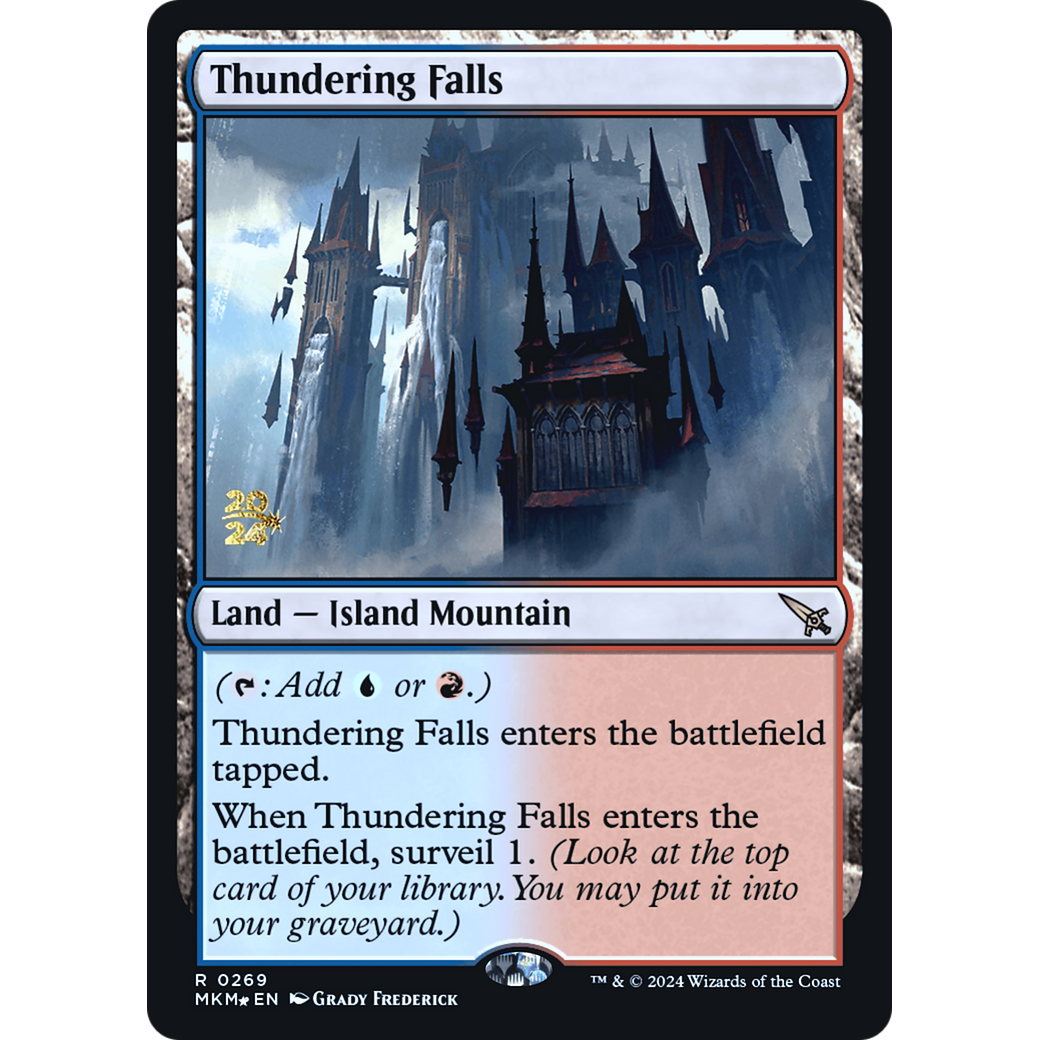 Thundering Falls (PRE-269S) - Murders at Karlov Manor Promos Foil